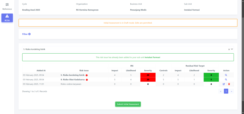 Initial Assessment Add Existing Risk initial-assessment-add-existing