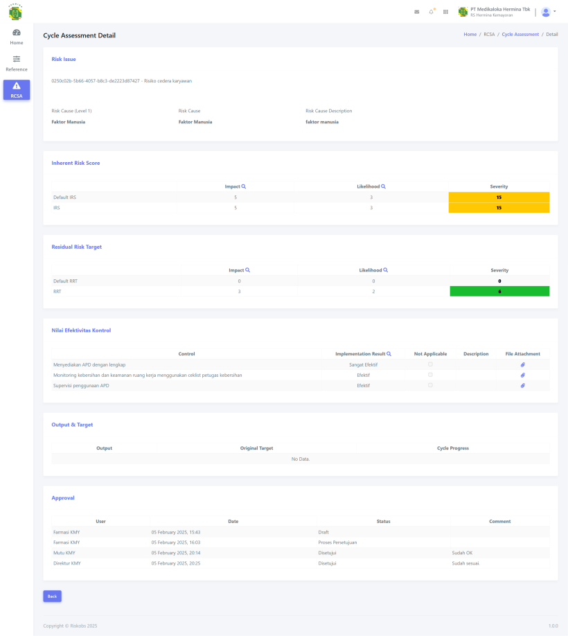 RCSA Approver Risk Detail rcsa-approver-risk-detail